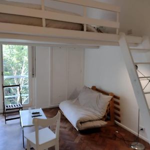 Loft monoambiente entrepiso y balcón francés